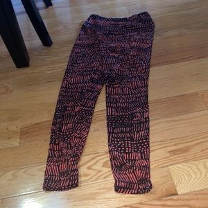 Pink and black Leggings